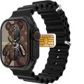 K10 Ultra Sim Support Smartwatch Fitness Tracking Smart Watch 2.1" Display, Wireless Charger and Bluetooth Connectivity Calling & Music Smartwatch. 