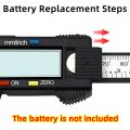 Caliber Digital Caliper Vernier Tools Ruler Pachometer Digital Barbell Micrometer Electronic Caliper Plastic Handle Calibrator-0-100mm Black.