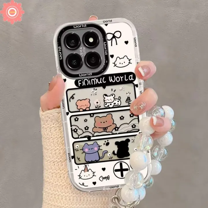 Art%20Graffiti%20Lucky%20Cartoon%20Animal%20Bear%20Cute%20Rabbit%20Cat%20Case%20Compatible%20for%20IPhone%2011%2015%2013%2014%2012%20Pro%20Max%20XR%207Plus%20XS%20Max%20X%2015%2014%207%208%20Plus%20Luxury%20Bracelet%20Make%20Up%20Mirror%20Case%20-%20Image%205