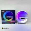 G63 Smart Light Sound Speaker Machine Fast Charging Alarm Clock 7-Color RGB Music Player Speaker. 