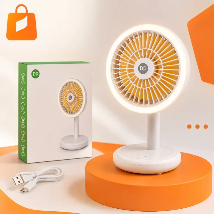 DP-7632%20LED%20Light%20Portable%20Rechargeable%20Fan%20(4000mAh)%20-%20Image%203