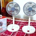 Jy Super JY-2215 Professional Rechargeable Portable Mini Table Fan Strong Wind 180 Degrees foldable- AC/DC.