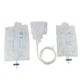 Reusable Male Urine Bag Urinal with 2 Portable Bags Collector 110cm Catheter for Women and Men. 