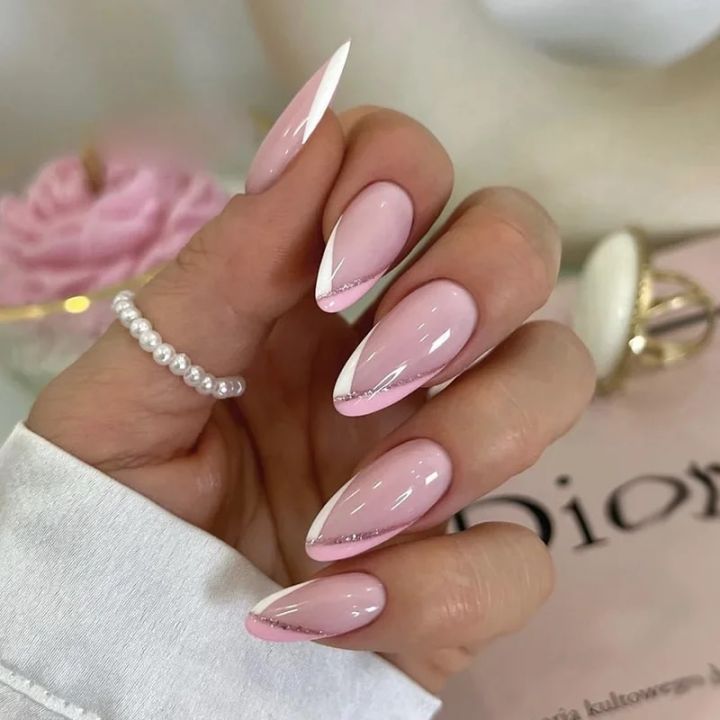 24Pcs/Set%20Khaki%20Gradient%20Wearable%20Nails%20Long%20Ballet%20Glossy%20Press%20on%20Acrylic%20Nails%20Artificial%20Full%20Coverage%20Stick%20on%20Nails%20-%20Image%202