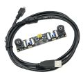 3D Stereo VR USB Camera Module 720P With Dual Lens,2560x720 30fps,Synchronized Same Frame,Baseline Adjustable, For Windows/Linux.