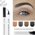 4 Color Eyebrow Pencil Tint 4 Tip Brow Tattoo Pen Paint Makeup Eyebrows Waterproof Cosmetic Eyebrow. 
