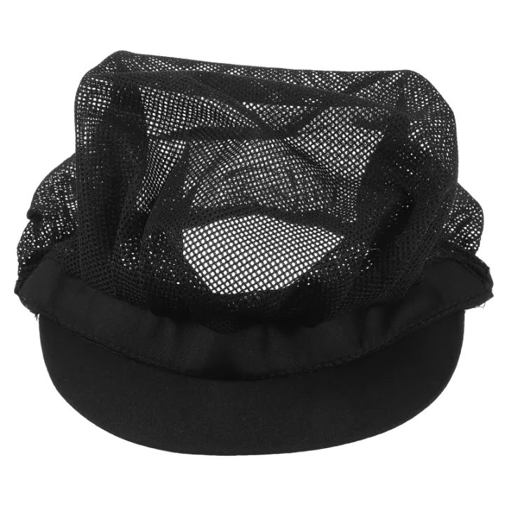 Chef%20Hat%20Adjustable%20Elastic%20Breathable%20Mesh%20Work%20Cap%20Beanie%20for%20Kitchen%20Working%20-%20Image%203