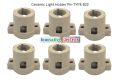 High temperature resistant ceramic lamp/Bulb holder E27(Patch type)/B22( Pin type)   High quality ceramic Light Base. 