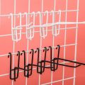Strong Load Bearing Hardware Fitting Supermarket Shelf Hook Accessories Mesh Grid Iron Wire Hooks Jewelry Hole Board Storage Tool.