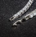 4mm Moissanite Tennis Bracelets for Women 100% 925 Sterling Silver Gemstone Bangle Wedding Sparkles Lab Diamond Bracelet. 