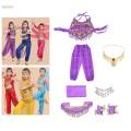 Kids Belly Dance Costumes Set Oriental Kids Indian Dance Costume. 