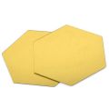 24 Pcs DIY 3D Mirror Hexagon Decal Art Mural Wall Sticker Home Decor Removable Gold.