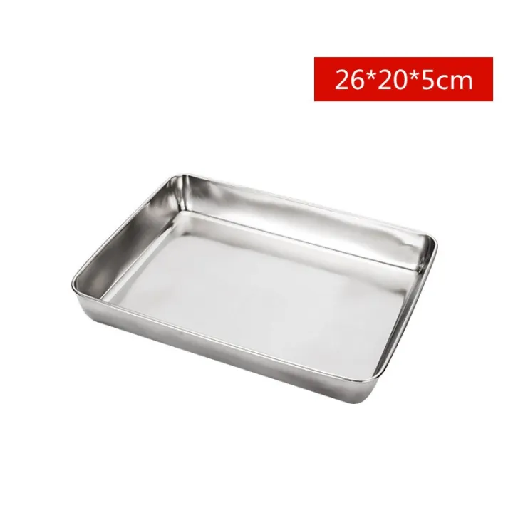 Stainless%20Steel%20Rectangular%20Bakeware%20Nonstick%20Pans%20Fruit%20Bread%20Food%20Storage%20Trays%20Plate%20Kitchen%20Deep%20Steamed%20Dish%20Baking%20Tools%20-%20Image%207