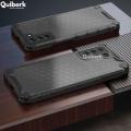 Quiberk for Samsung Galaxy S21 FE 5G Honeycomb Patterned Case Hard Clear Shockproof Rugged Back Cover. 