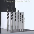 Tungsten Carbide Drill Bit Set (3 4 5 6 8 10 12mm). 