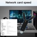 FENVI AX5400 WiFi 6E USB Adapter Dongle Tri Band 2.4G/5G/6GHz USB3.0 WiFi 6 Network Card Antenna For Laptop Win10/11 Driver Free.