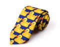 Yellow Funny Rubber Duck Tie Men's Fashion Casual Fancy Ducky Professional Necktie Fashion Wedding Cute Ducky Tie For Man 8cm. 