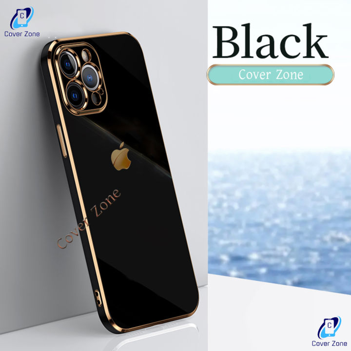 For Apple Iphone 12 Pro Max Luxury 6D Plating Soft Casing Silicone Square  Frame Phone Cover Shiny Bling Phone Case For Iphone 12 Pro Max Back Cover 