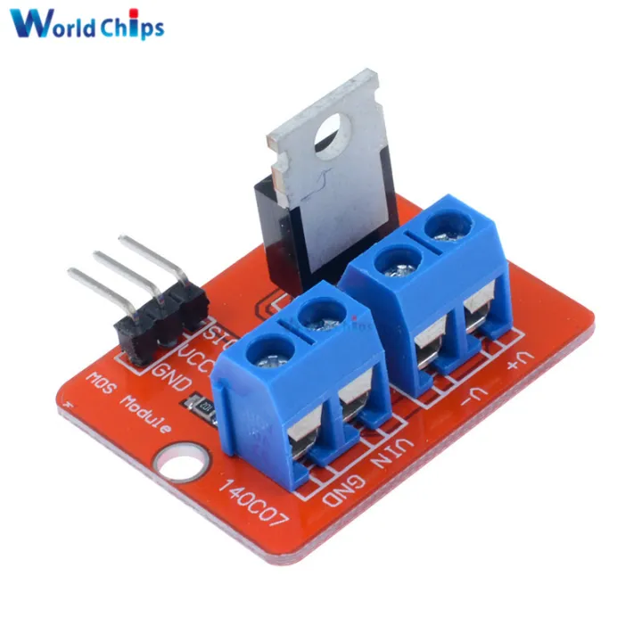 【The road to happiness Store】Top Mosfet Button IRF520 Mosfet Driver Module 3.3V-5V Power For Arduino MCU ARM For Raspberry Pi MOS PWM Dimming LED Hot