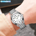 Southeast Asian Couple Quartz Watch Life Waterproof Stretchable Strap Stainless Steel Strap Quartz Watch Sport Clock. 