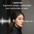 Monster XKT26 Bluetooth 5.4 Earphones Hifi Bass Stereo Wireless Headphones Gamer Headset TWS ENC Noise Reduction Sports Earbuds. 