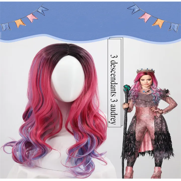 Audrey%20Evie%20Evil%20Mal%20Descendants%20Cosplay%20Costume%20Girls%20Birthday%20Party%20Halloween%20Costume%20And%20Wig%20For%20Kids%20Disguise%20Descendants%203%20-%20Image%204