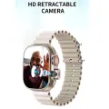 2024 Sim Insert BW9-SIM Card Smartwatch +camera + Smart watch ultra 2.2 inch HD Display Smart watch Carbon Free pair strap  Ultra max smart watch HD 2.2 inch full touch screen with set strap and wireless charger for men's and boy's. 