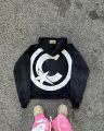 American Fashion Loose Jacket Men Y2k Colorful Letter Embroidered Zipper Hoodie Street Hip-hop Versatile Oversized Sweatshirt.