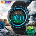 SKMEI Sports Fashion Solar Power Outdoor Digital Chrono 50M Water Resistant Watch For Men 1096.