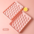 Round Ice Cube Tray With Storage Box Creative Quick Release Ice Cube Molds Party Bar Kitchen Square Container Cold Drink Set.