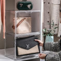 Transparent Bag Storage Box Hand-Made Display Box Magnetic Luxury Storage Bag Dustproof and Mildew-Proof Storage Cabinet. 