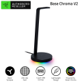 Razer Base Station V2 Chroma Headset Stand Chroma RGB Headset Holder with 2 USB3.1 Ports Support 7.1 Surround Sound. 
