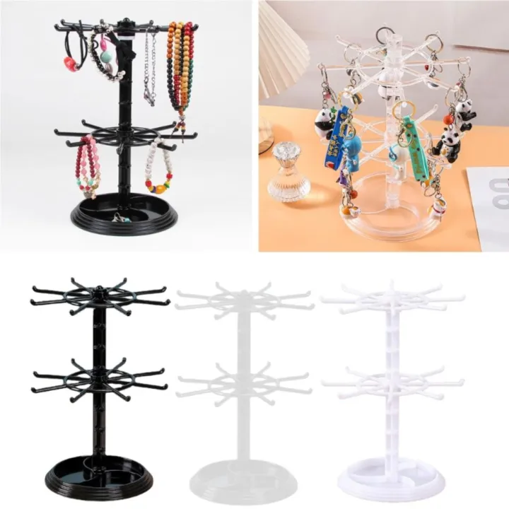 Metallic%20Counter%20Top%20Spinner%20Display%20Stand%20Convenient%20Multi-tiered%20Transparent%20Jewelry%20Rotating%20Ring%20Display%20Holder%20Compact%20-%20Image%207