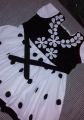 White & Black Fashionable Baby Girls Dress 1-10 Years - বাচ্চাদের জামা. 