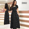 Women Short Sleeve Hollow Out O-neck Long Dress Summer Elegant Floral Printed High Waist Elastic Elegant Boho Robe Maxi Vestidos. 