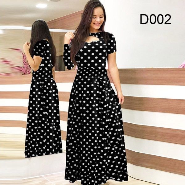 Women%20Short%20Sleeve%20Hollow%20Out%20O-neck%20Long%20Dress%20Summer%20Elegant%20Floral%20Printed%20High%20Waist%20Elastic%20Elegant%20Boho%20Robe%20Maxi%20Vestidos%20-%20Image%202