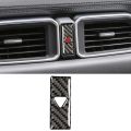 Warning Button Cover Decor Trim Carbon Fiber for CX5 2017 -2020. 