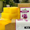 Ikebana Premium Saffron Handmade Soap- 90 gm. 