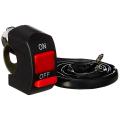 Handle Bar Hazard Light Double Control Switch Button, Black. 