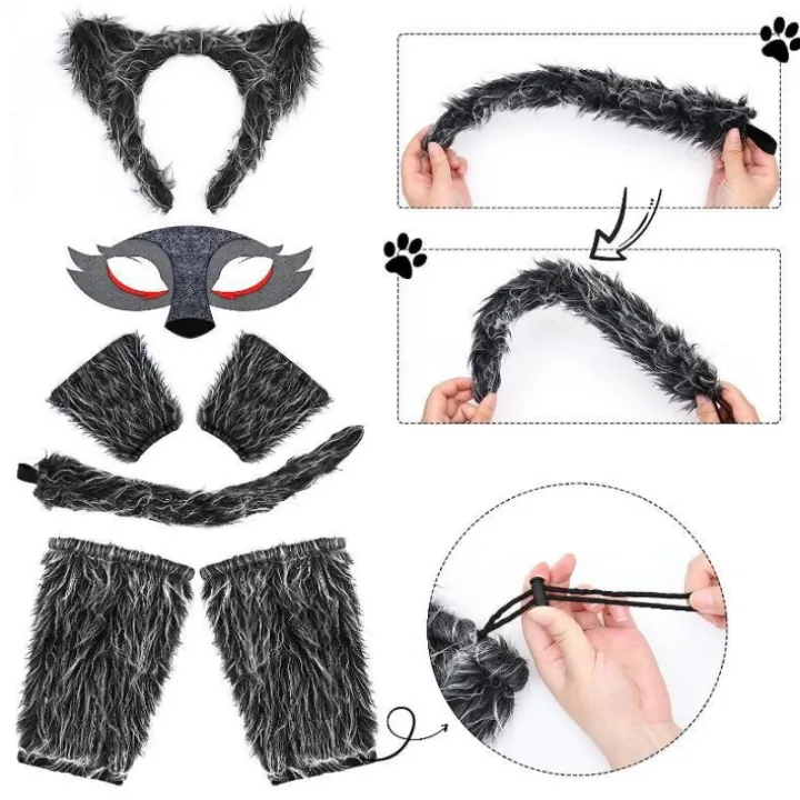 Wolf%20Ear%20Headband%20Tail%20Skirt%20Mask%20Suit%20Wolf%20Cosplay%20Costumes%20for%20Children%20Girls%20Ladies%20Birthday%20Gift%20Halloween%20Animal%20Dress%20Up%20-%20Image%206