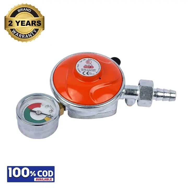 RFL Gas Regulator for LPG Made by Original Denmark Technology with Leak and Level Indicator & Excess Flow Cut OFF System with Safety Option With Free Delivery