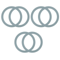 6 Pack Blender Gasket Seals for and Osterizer Blender Models, Premium Blender Replacement Parts. 