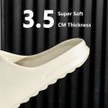 Summer Slippers Men Women Indoor Eva High Soft Bottom Sandals Open Toe Trend Slides Light Beach Shoes Slippers Home Size 36-45. 