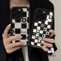 Checkerboard Smiley Face Flower Art Doodle Case Compatible For IPhone 11 7Plus 15 12 13 14 Pro Max XR 8Plus X XS Max 15 6 8 7 6S Plus SE 2020 Couples Angel Eye Soft Cover.