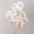 Glitter Confetti Transparent Balloon -10 ps.. 