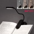 Portable LED Book Light Clip-on Dimmable Reading Light Eye Caring Mini Desk Lamp 360° Flexible Study Table Lamp Bedside Light. 