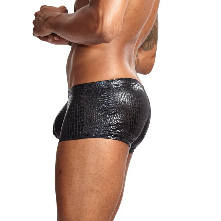 DIHOPE%20Men%20Underwear%20Snake%20Skin%20Imitation%20Leather%20Boxers%20Mens%20Boxer%20Shorts%20U%20Convex%20Low%20Waist%20Male%20Panties%20Underpants%20-%20Image%203