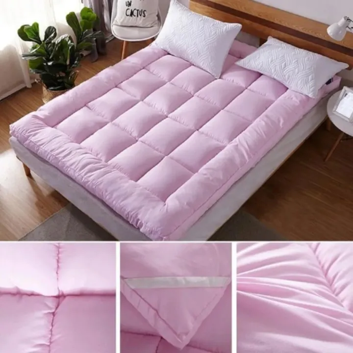 Premium%20Mattress%20Topper%206/7%20Feet%20Baby%20Pink%20-%20Image%202