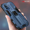 Pluscase for Xiaomi Redmi Note 10 pro 4g kickstand phone case lens protector hard impact-resistant cover.
