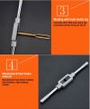 Harden M3-12 Tap Holder Adjustable Tap Wrench for Thread Tap Handle spanner Steel Hand Taps Holder Tapping Reamer Tools 610431. 